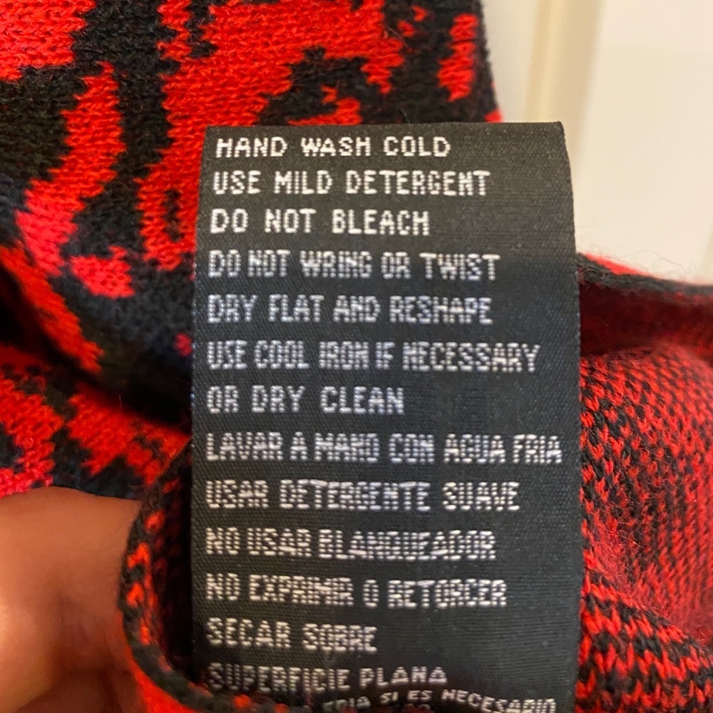 Madison Leigh Black Red A-Line Sweater Dress - Size M, L - Picture 6 of 11